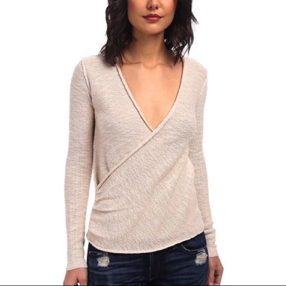 Free People Sweaters - Free People Gotham Wrap Sweater in Cream Medium